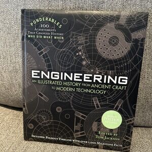 BRAND NEW Engineering an Illustrated History Book, Tom Jackson w/BONUS Poster